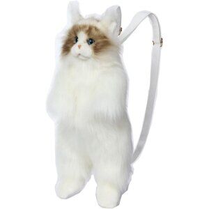 Realistic Plush Cat Backpack for Kids - 20'' Adjustable Travel Companion